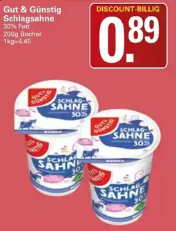 WEZ Gut & Günstig Schlagsahne Angebot