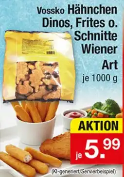 Zimmermann Vossko Hähnchen Dinos, Frites o. Schnitte Wiener Art Angebot