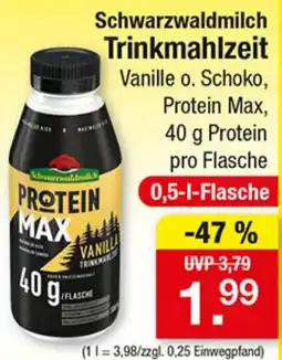 Zimmermann Schwarzwaldmilch Trinkmahlzeit Protein Max Angebot