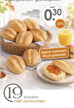 WEZ Schäfer's Weizenbrötchen Angebot