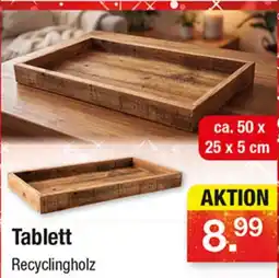 Zimmermann Tablett Recyclingholz Angebot