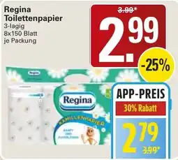 WEZ Regina Toilettenpapier Angebot