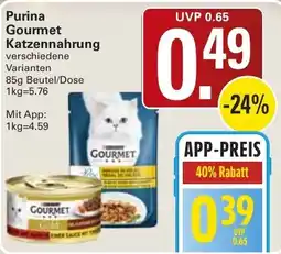 WEZ Purina Gourmet Katzennahrung Angebot