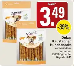 WEZ Dokas Kaustangen Hundesnacks Angebot