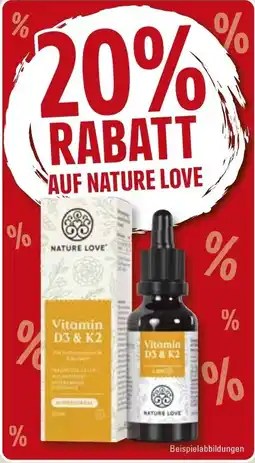 WEZ Vitamin D3 & K2 NATURE LOVE Angebot