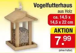 Zimmermann Vogelfutterhaus aus Holz Angebot