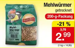 Zimmermann Bird's Best Mehlwürmer Angebot
