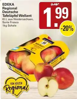 WEZ EDEKA Regional Deutsche Tafeläpfel Wellant Angebot