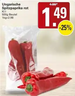 WEZ Ungarische Spitzpaprika rot Angebot