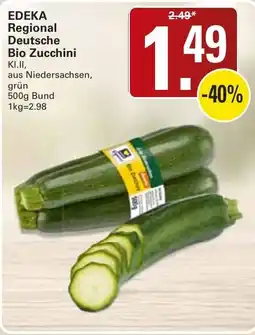 WEZ EDEKA Deutsche Bio Zucchini Angebot