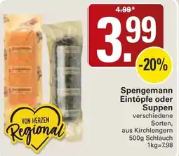 WEZ Spengemann Eintöpfe oder Suppen Angebot