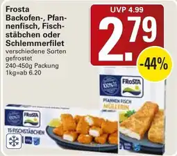 WEZ Frosta Backofen-, Pfannenfisch, Fischstäbchen oder Schlemmerfilet Angebot