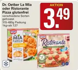 WEZ Dr. Oetker La Mia oder Ristorante Pizza glutenfrei Angebot