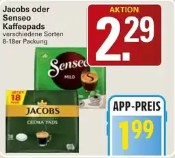 WEZ Jacobs oder Senseo Kaffeepads Angebot