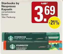 WEZ Starbucks by Nespresso Kapseln Angebot