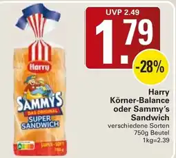 WEZ Harry Sammys Super Sandwich Angebot