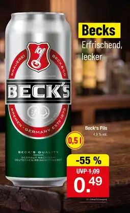 Zimmermann Beck's Pils Angebot