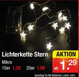 Zimmermann Lichterkette Stern Mikro Angebot