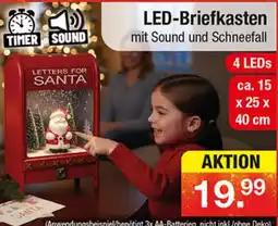 Zimmermann LED-Briefkasten mit Sound und Schneefall Angebot