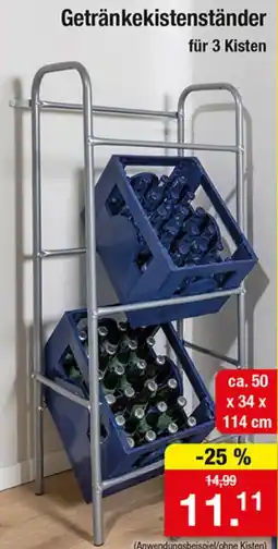 Zimmermann Getränkekistenständer für 3 Kisten Angebot
