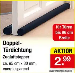 Zimmermann Doppel-Türdichtung Zugluftstopper Angebot