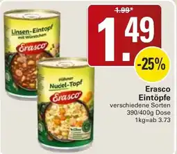 WEZ Erasco Eintöpfe Angebot