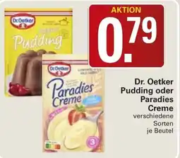 WEZ Dr. Oetker Pudding oder Paradies Creme Angebot