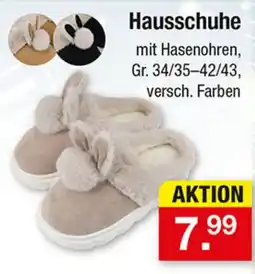 Zimmermann Hausschuhe mit Hasenohren Angebot