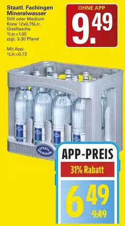 WEZ Staatl. Fachingen Mineralwasser Angebot