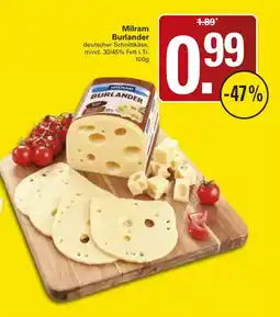 WEZ Milram Burlander Angebot