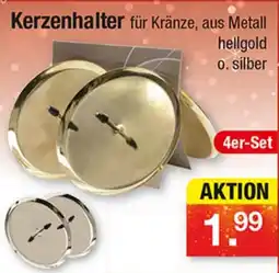 Zimmermann Kerzenhalter für Kränze, aus Metall Angebot