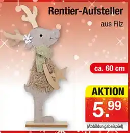Zimmermann Rentier-Aufsteller aus Filz Angebot