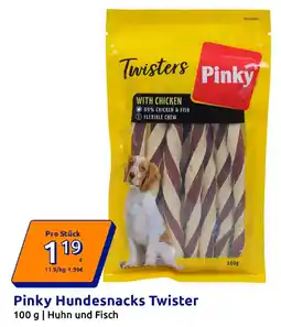 Action Pinky Hundesnacks Twister Angebot