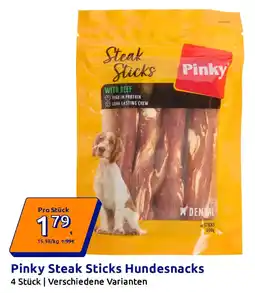 Action Pinky Steak Sticks Hundesnacks Angebot