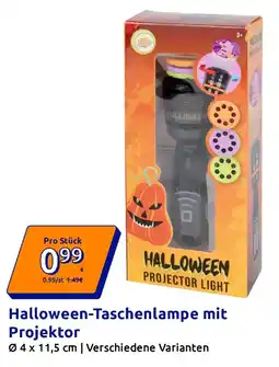 Action Halloween-Taschenlampe mit Projektor Angebot