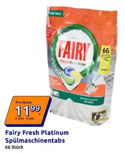 Action Fairy Fresh Platinum Spülmaschinentabs Angebot