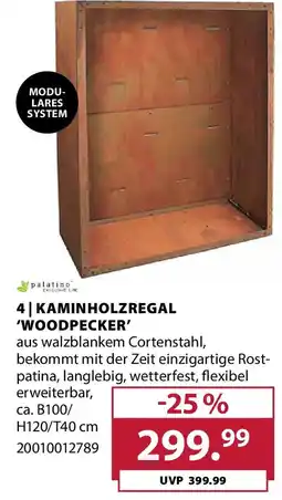 Dehner Kaminholzregal 'woodpecker' Angebot