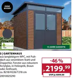 Dehner Gartenhaus Angebot