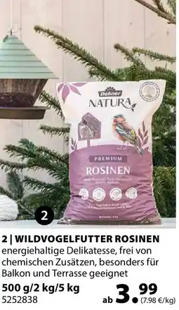 Dehner Wildvogelfutter rosinen Angebot
