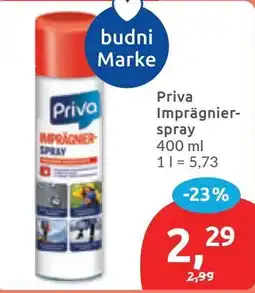 Budni Priva Impregnierspray Angebot