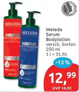Budni Weleda Serum Bodylotion Angebot