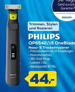 Euronics PHILIPS QP6542/15 OneBlade Angebot