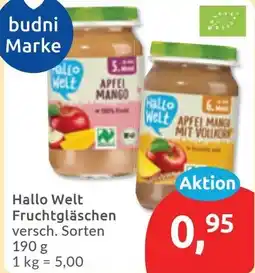 Budni Hallo Welt Fruchtgläschen Angebot
