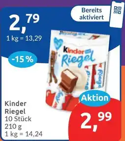 Budni Kinder Riegel Angebot