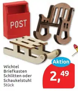 Budni Wichtel Briefkasten Schlitten oder Schaukelstuhl Angebot