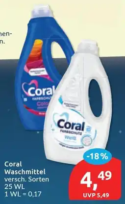 Budni Coral Waschmittel Angebot