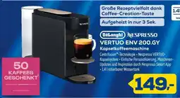 Euronics DeLonghi NESPRESSO VERTUO ENV 200.GY Kapselkaffeemaschine Angebot