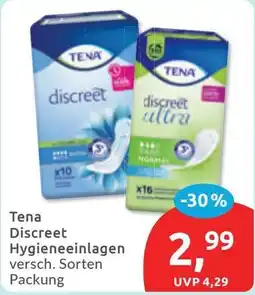 Budni Tena Discreet Hygieneinlagen Angebot