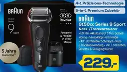 Euronics BRAUN 9150cc Series 9 Sport Nass-/Trockenrasierer Angebot