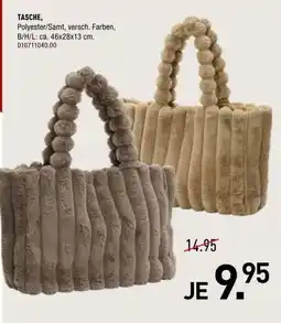Möbel Wallach TASCHE, Polyester/Samt Angebot